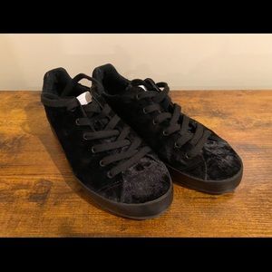 Rag & Bone Black Velvet Sneakers